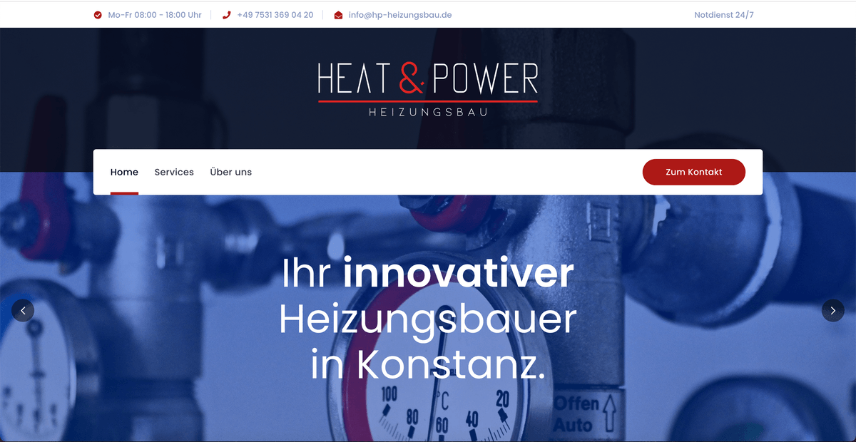 Heat & Power Web Presence